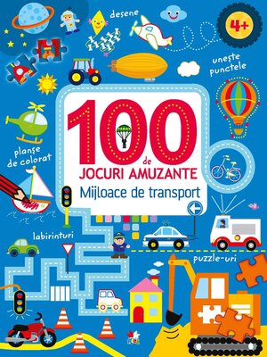 cover image of 100 de jocuri amuzante. Mijloace de transport